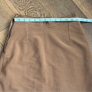 Elegant Tan Women's Pencil Skirt